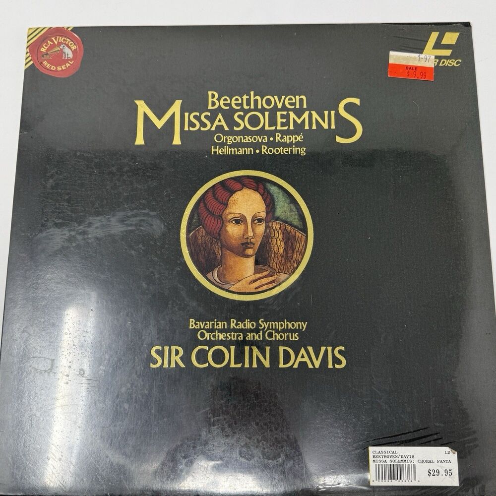 Beethoven Missa Solemnis LaserDisc RCA Red Seal Sir Colin Davis Bavarian RSO SEA